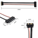 Slimline Sata 13 Pin Male To 22 Pin Sata Female Cable Adapter,Slimline Serial