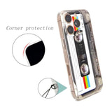 Case For Iphone 16 Pro Matte Finish Heavy Duty Soft Back Cover With Reinforced Corners Tpu Soft Bumper Retro Cassette Tape Case Compatible With Iphone 16 Pro