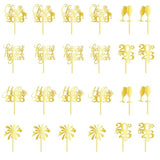24pc Gold Acrylic 2026 New Year Cupcake Toppers