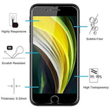 3-Pack Tempered Glass Screen Protector for iPhone SE 3/2 4.7 Inch Case-Friendly