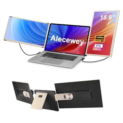 Laptop Screen Extender, 15.6 Inch Triple Screen Laptop Monitor Extender Fhd 1080P Hdmi Detached Extended Portable Dual Monitor For 12-17'' Laptops With Window,Mac,Android
