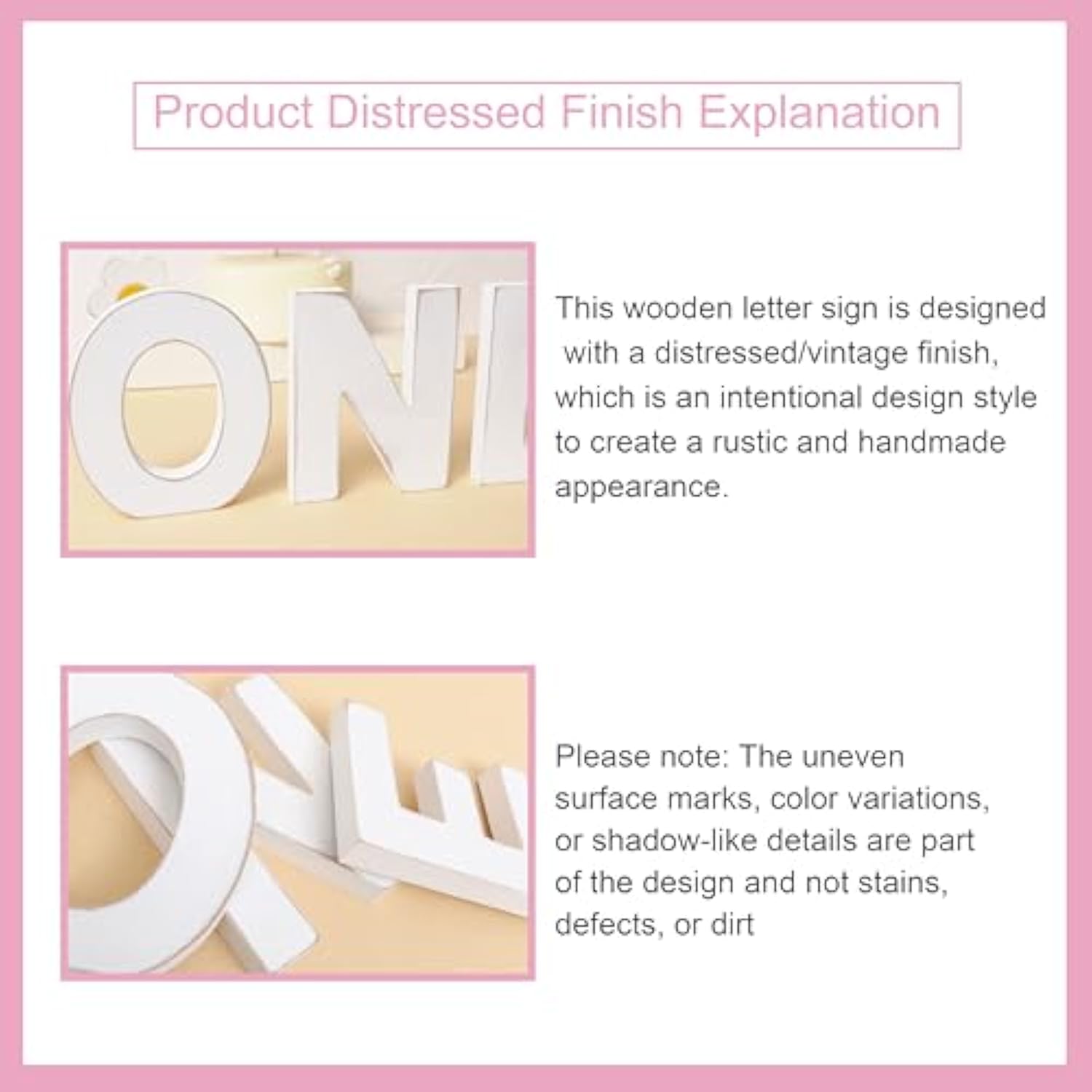 Wooden One Letter Sign For 1St Birthday - Wooden One Table Centerpieces, 1St Birthday Decorations, One Standing Letters For 1St Birthday, First Birthday Photo Shoot Prop