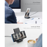 Anker 313 Wireless Charging Stand, Qi-Certified for iPhone 16/16 Pro/16 Pro Max/15/14/13, 10W Fast Charging for Galaxy S23/S22/S21 (No AC Adapter)