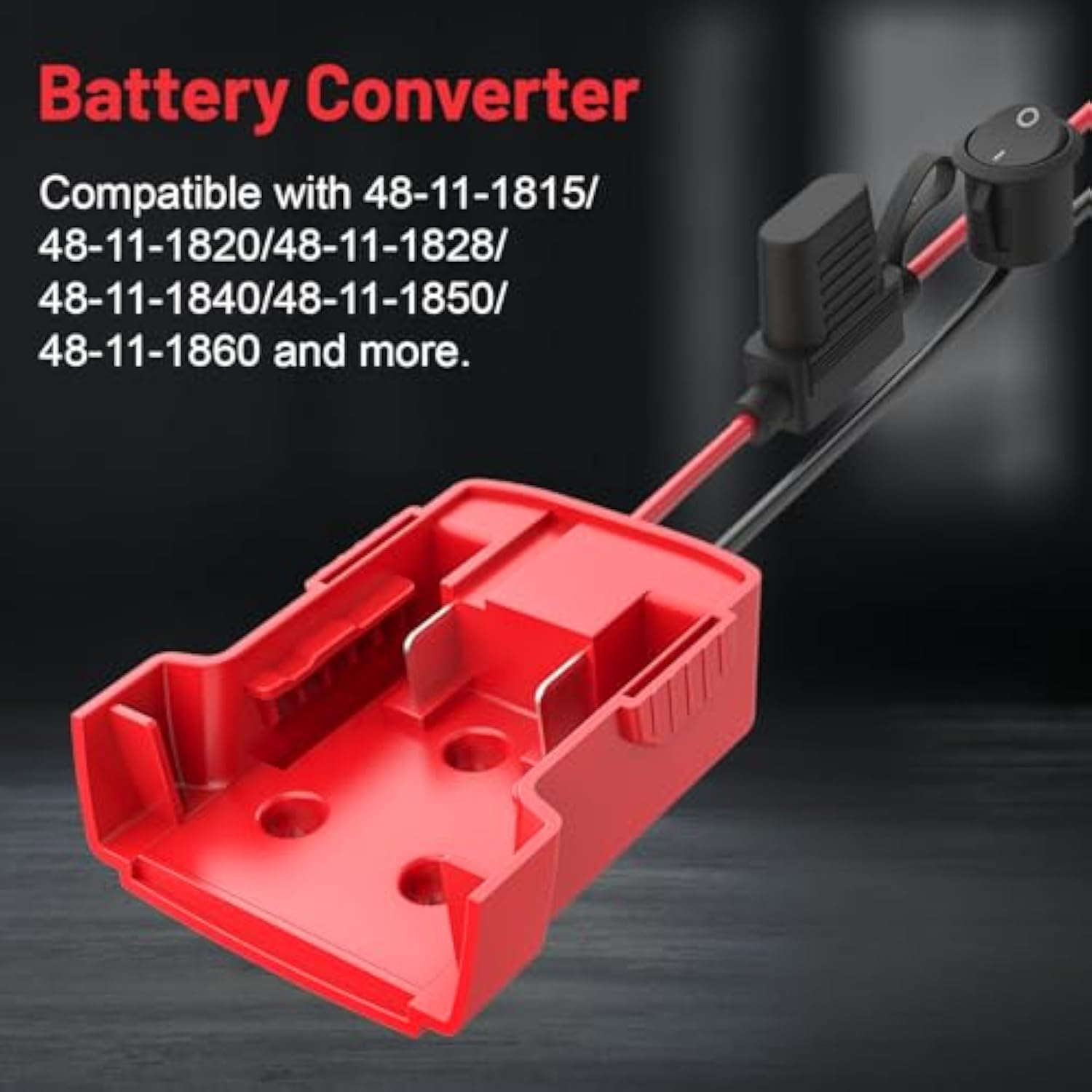 3 Pack For Power Wheel Adapter Compatible With Milwaukee 18V Battery, Converter Kit With Fuse Holder, Switch, Terminals, 12Awg Wire For Diy Rc Car Toys