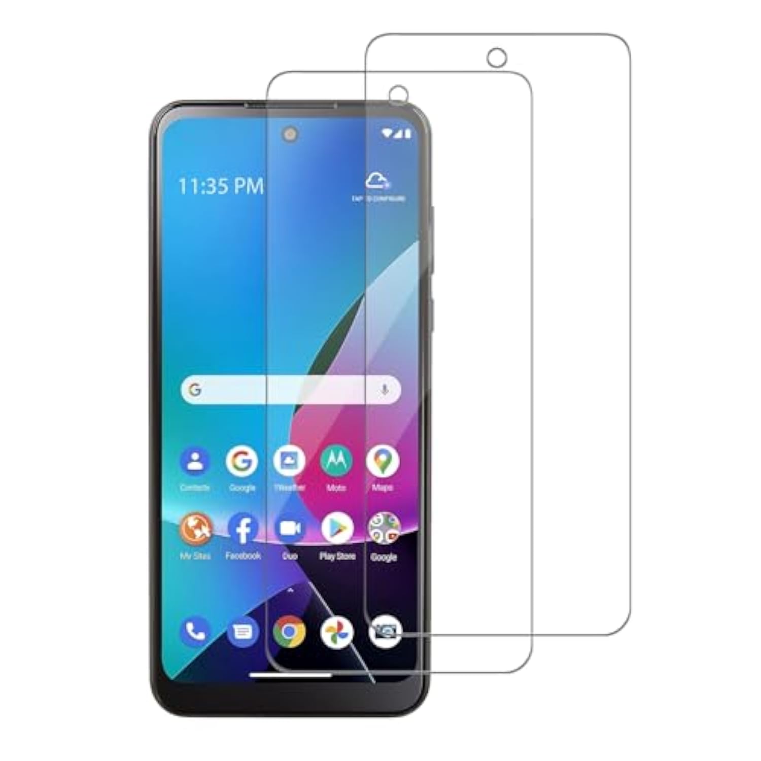 2 Pack For Motorola Moto G Play (2023) Screen Protector, Tempered-Glass, Micro-Curved Edges, Case Friendly, Bubble Free, Hd Clear, Easy Installation