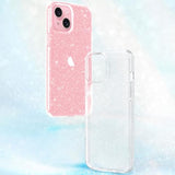 iPhone 13 Clear Glitter TPU Case Shockproof Slim Sparkly 6.1 Inch