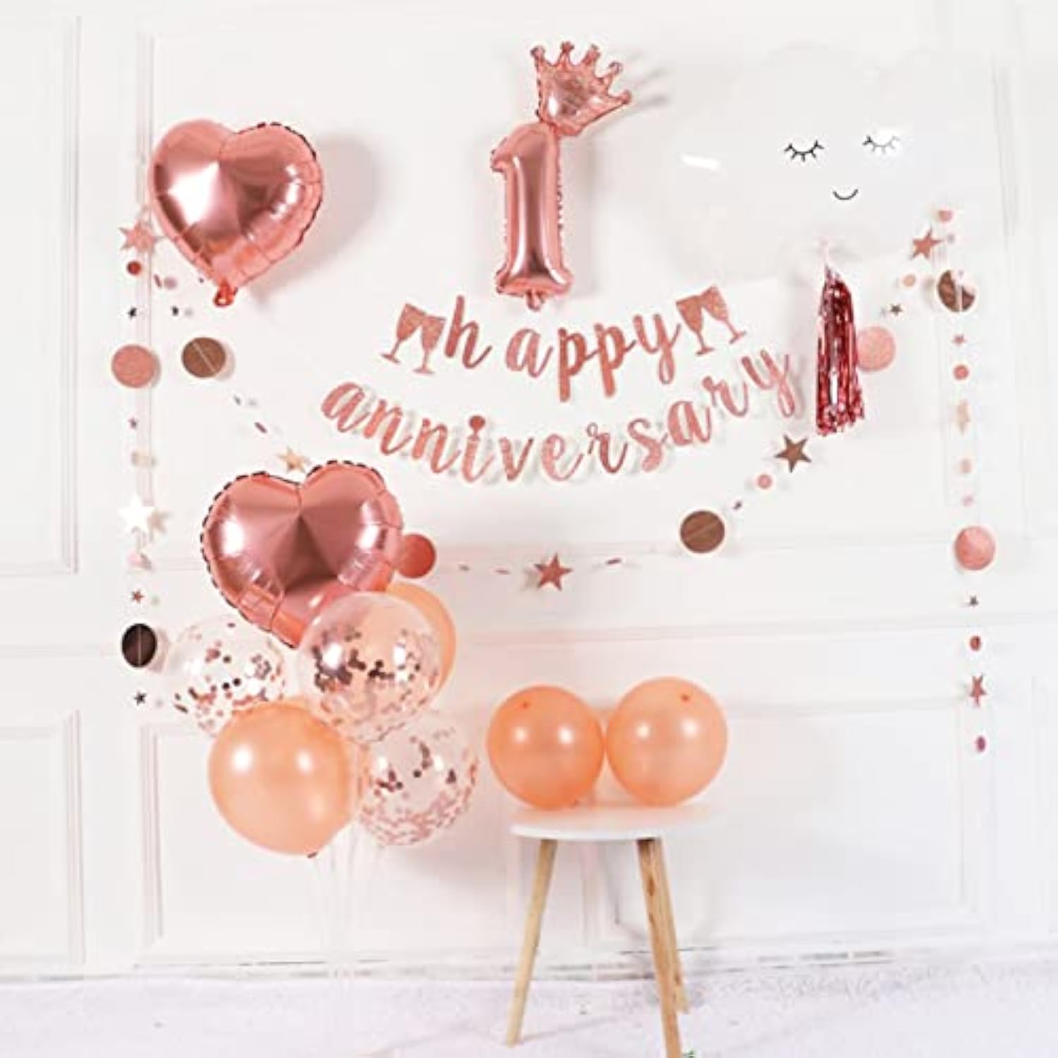 Rose Gold Balloon Stand Centerpieces for Birthday, Wedding, Bridal & Party Decor