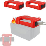 Usb Adapter For Milwaukee M18 18V Battery, 2Pcs Battery Holder For Milwaukee 48-11-1850 48-11-1852 48-11-1862 48-11-1860, With Usb And Type-C Fast Charging Power Wheel Adapter Charger