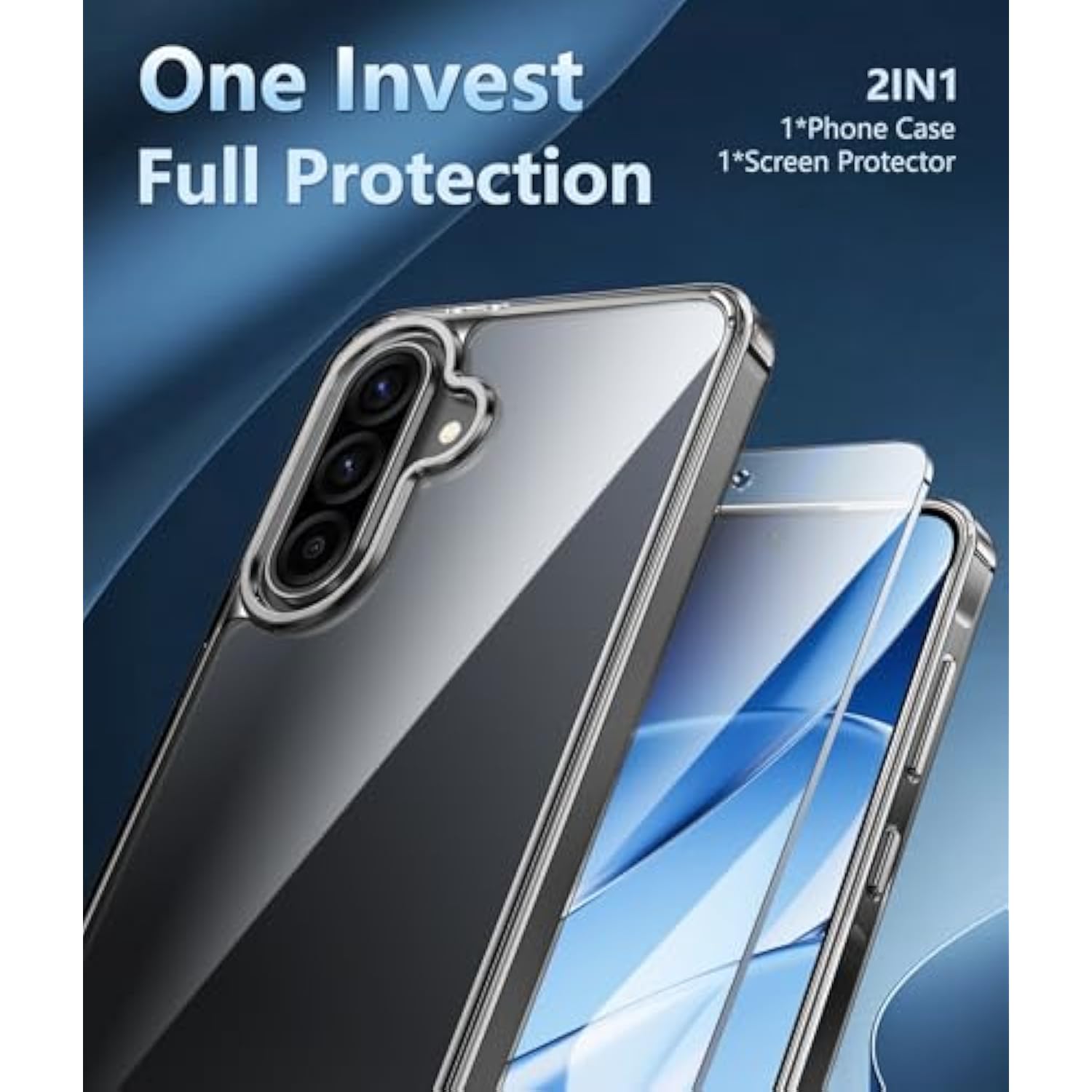 For Samsung Galaxy A56-5G Case: For Galaxy A36 5G Phone Case Military Grade Rugged Drop Protection Anti Yellowing Cell Cover - Shockproof Protective Transparent Cases(Clear)