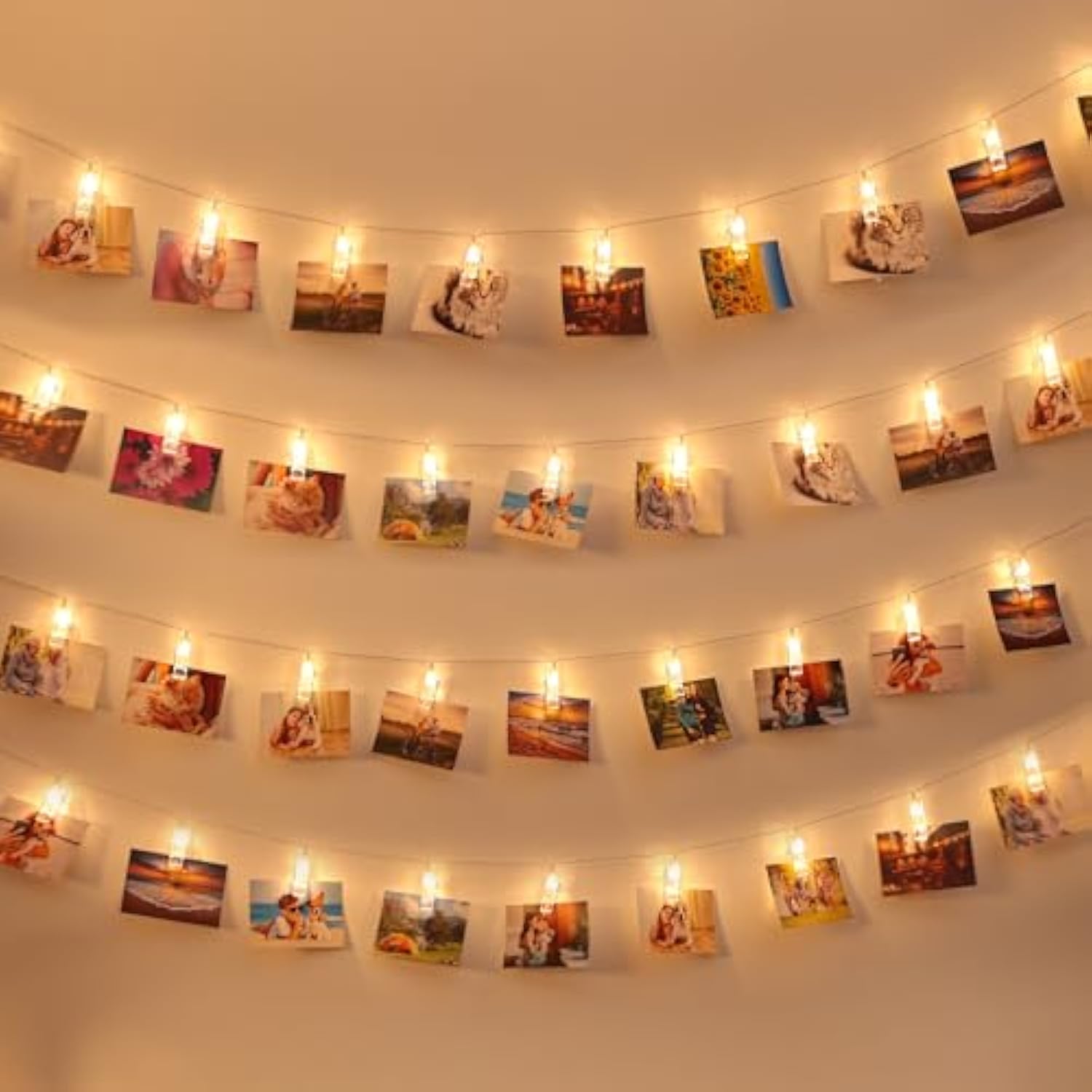 Photos Clips String Lights 20 Led Battery Operated Fairy String Lights For Bedroom Hanging Photos, Room Decor For Teen G