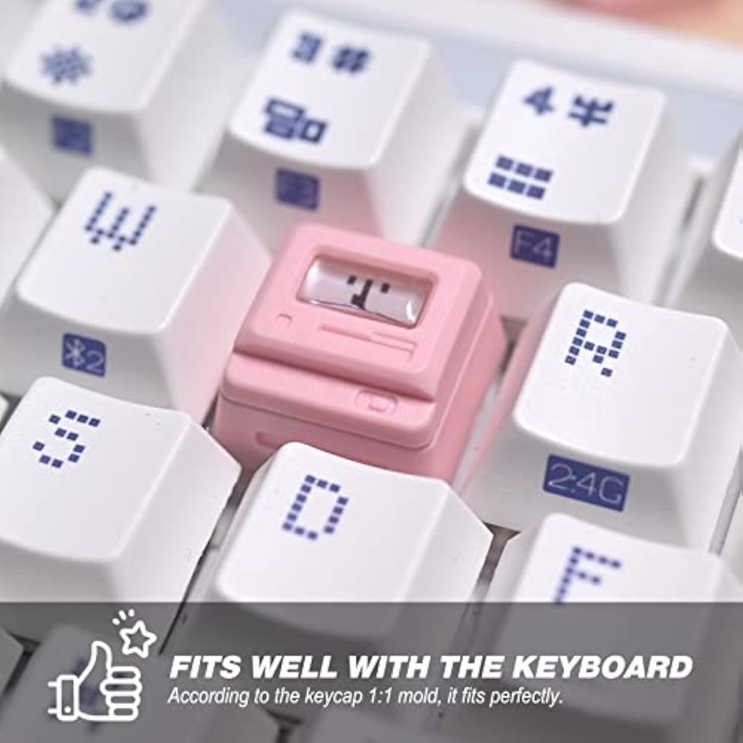 Custom Keycaps For Esc Key - Magnetic Light Transmission Keycaps - Classic Ret