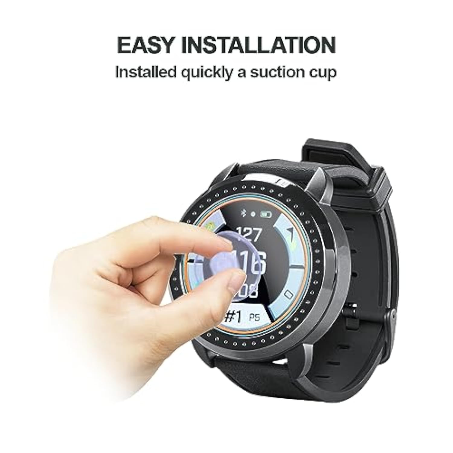 Compatible For Bushnell Ion Elite Watch Screen Protector, 9H Anti-Scratch Tempered Glass Protective Film For Ion Elite Black Golf Gps Watch [ 3Pcs ]