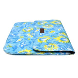 Cotton Hand Block Print Laptop Sleeve Case Bag Compatible With Macbook Air/Pro, 13-13.3 Inch Water-Resistant Notebook, Travel Carrying Case Protective Portable Computer Bag, Blue 3