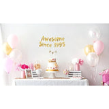 Awesome Since 1995 Gold Glitter Banner - 30Th Birthday And Anniversary Party Decorations