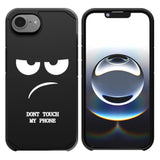 For Iphone 16E Case, Cute [Don'T Touch My Phone] Shockproof Dual Layer Slim Protective Silicone Plastic Cover For Kids Boys Men Phone Case (Iphone 16E 2025 6.1-Inch)