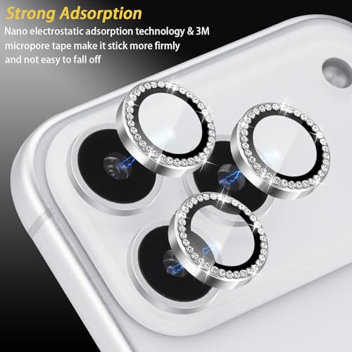 Camera Lens Protector for iPhone 17 Pro/17 Pro Max, Aluminum Alloy Tempered Glass Lens Protector with Installation Frame Fits for iPhone 17 Pro/17