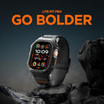 Spigen Lite Fit Pro Designed for Apple Watch Ultra 2/1 Band 49mm Durable TPU Cover with Lightweight Fabric Strap - Matte Black