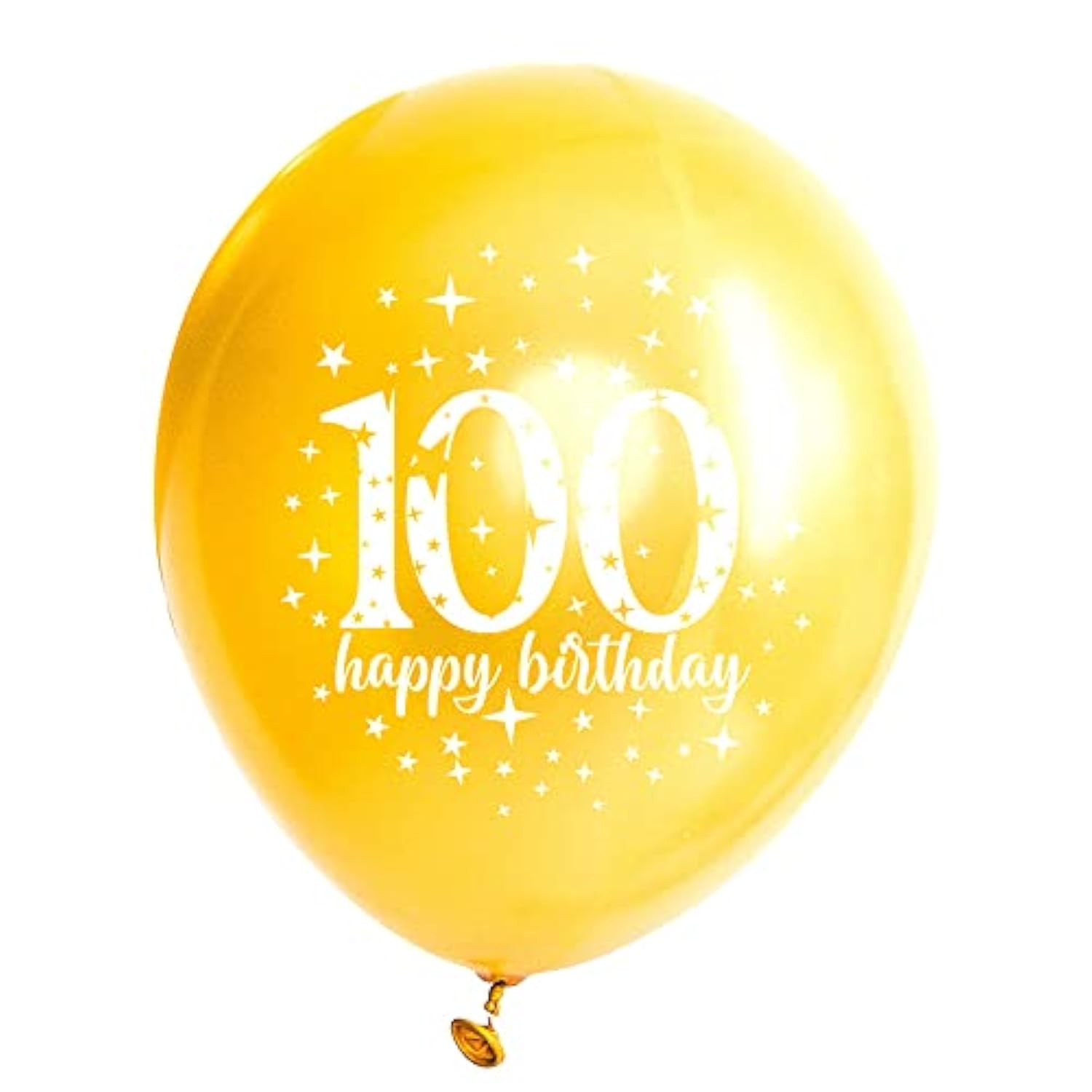 100th Birthday Balloons – 15-Pack Gold & Black Decor for Men and Women Party Celebrations