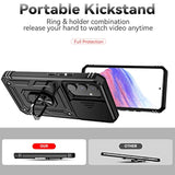 Military Grade Protective Case for Samsung Galaxy A54 5G with Screen Protectors and Camera Cover, 16ft Drop Tested, Black