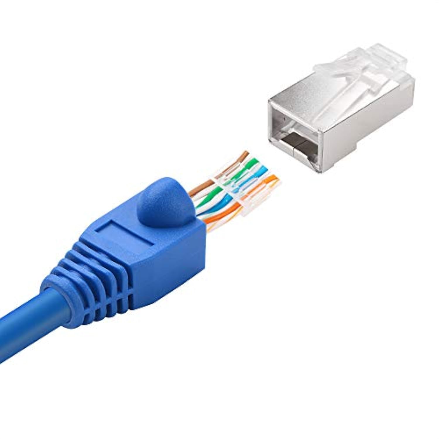 Cable Matters 50-Pack Cat 6 Pass Through RJ45 Connectors for Solid or Stranded