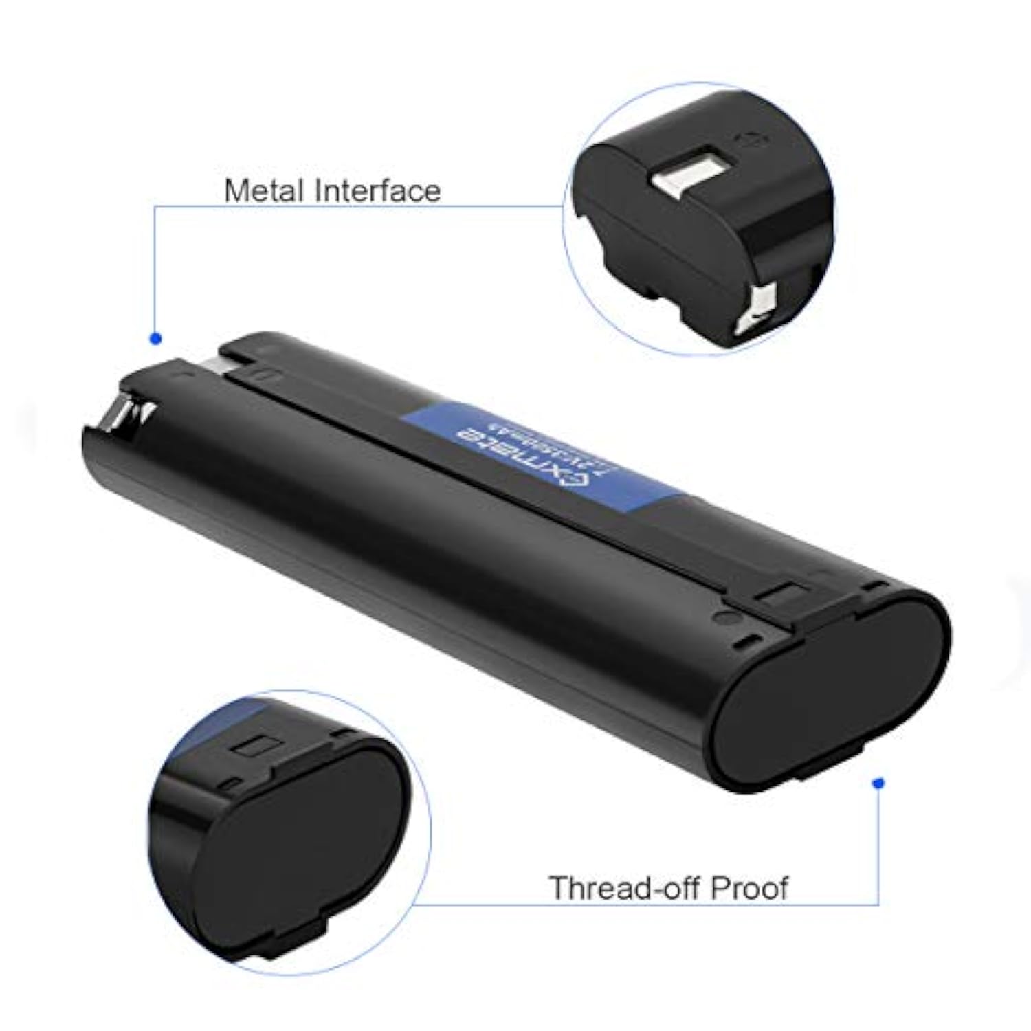 2 Pack 7.2V 3.5Ah Battery Compatible With Makita 7000 7002 7033 191679-9 632002-4 632003-2 192532-2 192695-4 6010D 6172D Da3000D 6018D 6019D 9500D Da301D 6073D Ml702 Cordless Tool