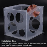 14 Holes Balloon Sizer Cube, Measurement Tool With Instructions For Arches, Column, Party Decoration (1-10 Inch)
