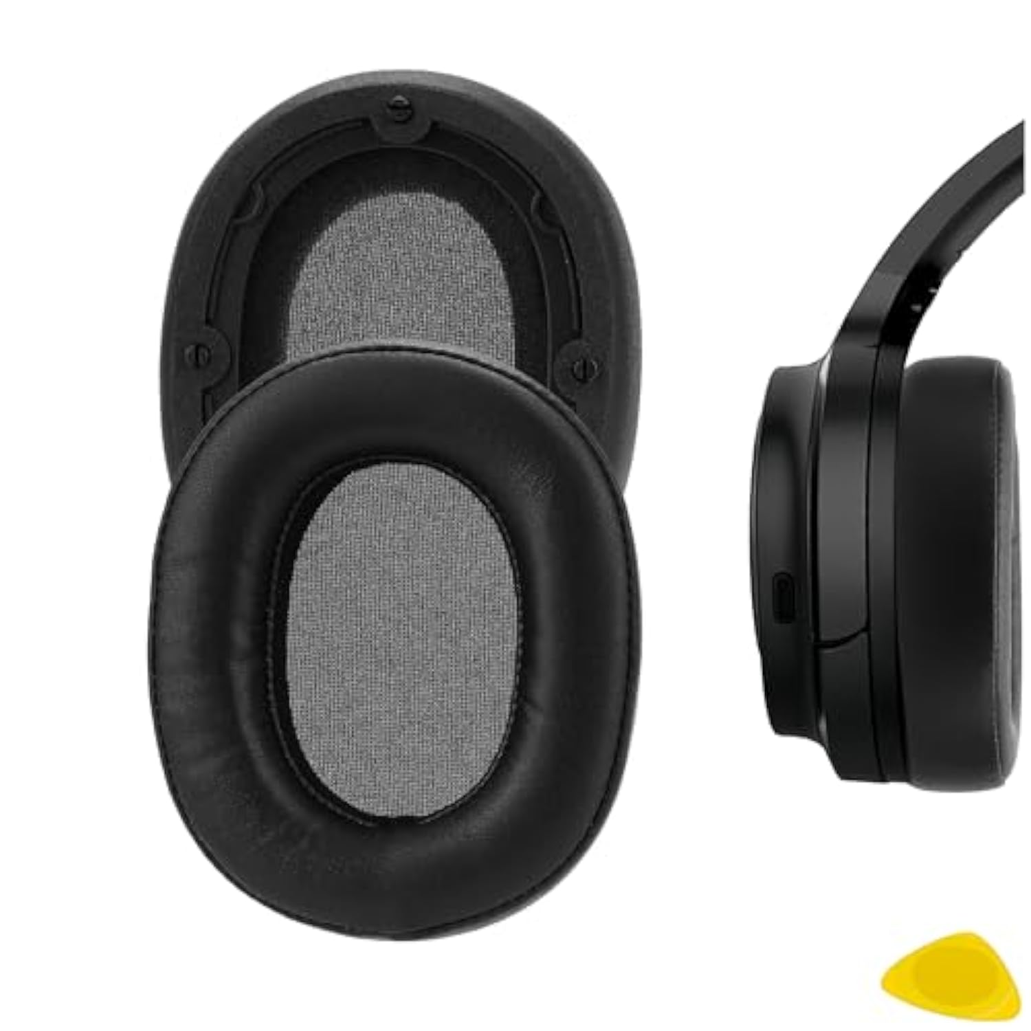 Geekria QuickFit Replacement Ear Pads for COWIN SE7/SE7 PRO Headphones, Ear Cushions, Repair Parts (Black)