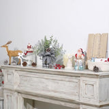 Small Buffalo Check Plaid Christmas Tree, Artificial Mini Tabletop Christmas Tree Decorations, For Winter Home Hliday Party Xmas Decor - Black/White.