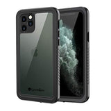 For Iphone 11 Pro Case, Ip68 Waterproof Dustproof Case With Built-In Screen Protector, Heavy Duty Full Body Protective Clear Back Phone Cover For Iphone 11 Pro (Black)
