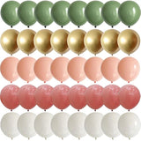 Sage Green And Retro Pink Balloons Pastel Orange White And Chrome Gold Balloons For Baby Shower Decorations Engagement Wedding Women Girls Birthday Party Decorations 10 Inch Balloons 60 Packs