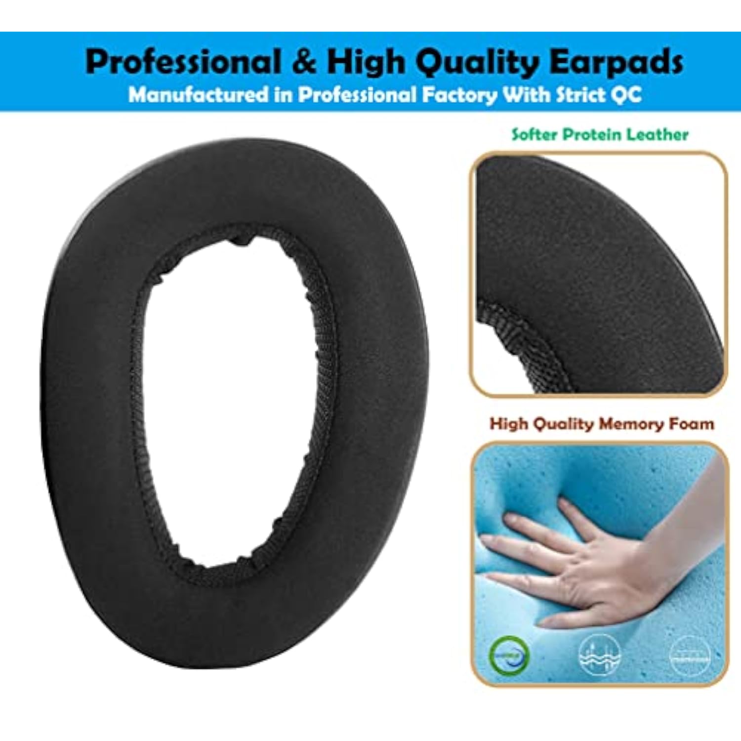 Noise Isolation Gsp500 Headset Ear Pads Headphone Replacement Earpads Compatible With Sennheiser Gsp 600 Gsp 500 Gaming Headset