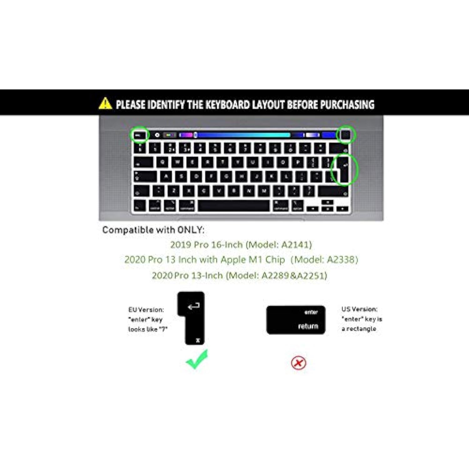 Ultra Thin Silicone Spanish Language Keyboard Cover Skin For Macbook Pro 13 Ne