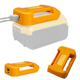 2Pcs For Dewalt Battery Usb Charger Adapter, Battery Holder For Dewalt 20V Dcb200 Dcb201, With Type-C And Usb Fast Charging Adapter
