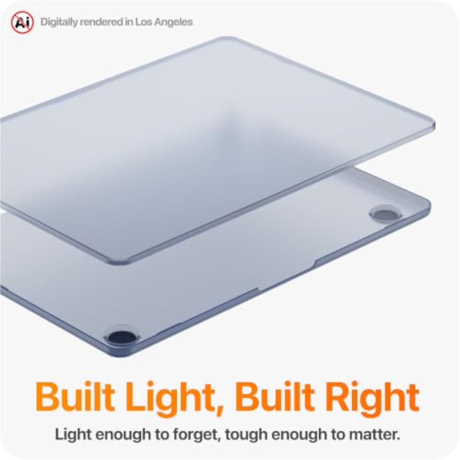 GhostShell Frost Premium Hardshell Case with Scratch-Resistant Textured Matte Finish for MacBook Pro 14" 2021-2026 M5/M4/M3/M2/M1 Pro/Max, Clear