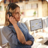 Evolve3 75 On-Ear Wireless Bluetooth Headset with Microphone for Work, USB-C, AI Voice Call Technology, Advanced Active Noise Cancellation, 22-Hour
