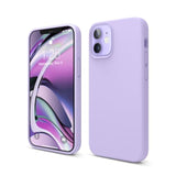 elago Compatible with iPhone 12 Mini Case, Liquid Silicone, Full Body Protective Cover, Shockproof, Slim Fit, Anti-Scratch Soft Microfiber Lining, 5.4 inch (Purple)