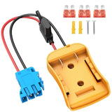 For Power Wheel Adapter Compatible With Dewalt 20V Battery With Wire Harness Connector Compatible With Peg-Perego Children Ride-On Car, 12Awg Wire With 40A Fuse