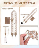 Clip and Go Strap for Phone with Wallet Crossbody, Phone Lanyard Adjustable Phone Strap with Zippered Pouch, Anti Theft Cellphone Lanyard with Purse,