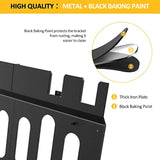 Wall Mount Bracket For Dewalt Dcb104 Charger And Battery, Metal Black Rugged 4 Battery Holder And Charger Holder For Tool Room And Garage