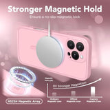 Magnetic iPhone 16 Pro Max Case, Full Camera Protection, MagSafe, Matte Peach Pink