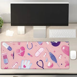 Medical Theme Gaming Mouse Pad Gifts 31.5" X 11.8", Non-Slip Rubber Base Mousepads For Computers Laptop School Office Home Accessories Decor, Mouse Pad, Keyboard Desk Mat