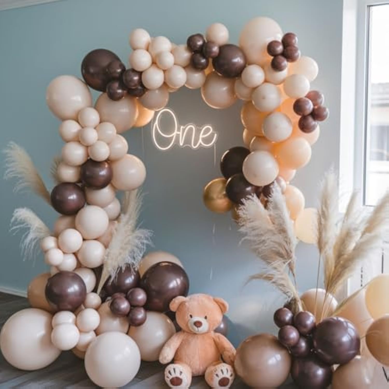 12Inch Brown Neutral Latex Balloons Wedding Fall Baby Shower Thanksgiving Decor