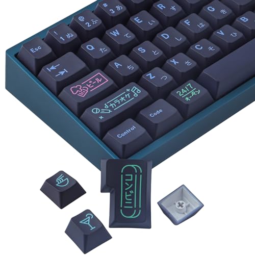 Keycaps, 148 Keys Dye Sublimation Cherry Profile Keycaps Japanese Pbt Keycap Set For Cherry Mx Switches Iso/Ansi Layout Mechanical Keyboards