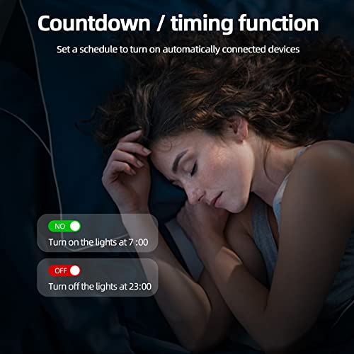 Smart Wifi Wireless Relay Switch Module, Tuya Ac100-240V Smart Life Remote Control Compatible With Alexa And Google Home, 16A