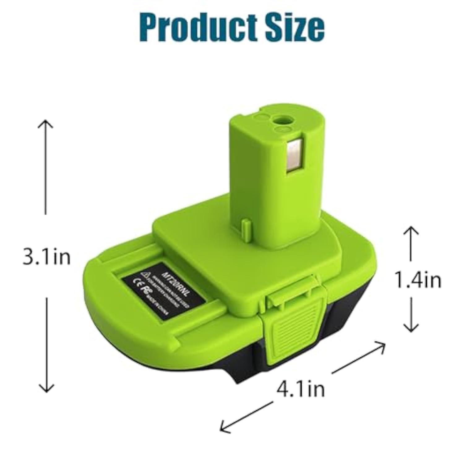 Battery Adapter Converter Use For Ryobi 18V Tools,Converts For Makita 18V Li-Ion Battery To For Ryobi 18V Li-Ion Battery,Fit For Ryobi 18V One+ System Power Tools P102 P104 P105 P107 P108 P109