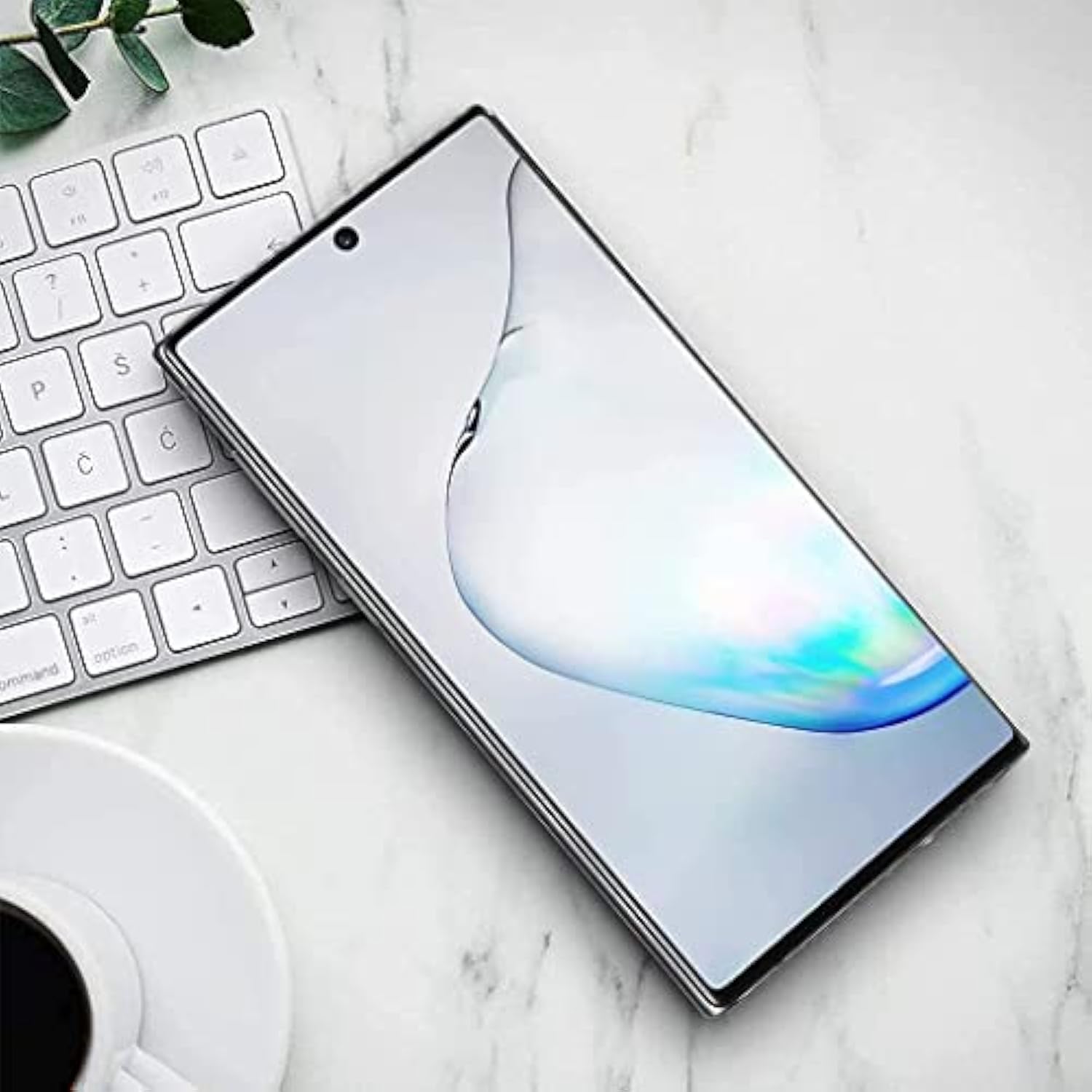 For Samsung Galaxy Note 10 Tempered Glass Screen Protector + Camera Lens Protectors [2+2 Pack] [3D] [Anti-Scratch]Hd Fingerprint Unlock Full Coverage