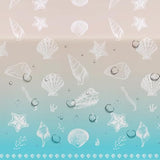 Beach Seashell Party Decorations Tablecloth, Disposable Beach Seashell Party Table Covers Supplies, Sea Shell Table Decorations For Birthday Baby Shower Wedding Party, 3 Pack, 54In X 108In