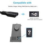 Tv/Sewing Power Cord Compatible With Vizio Sharp Toshiba Jvc Hisense Sansui Emerson Tv, Brother Singer Husqvarna Viking White Pfaff Sewing Machine