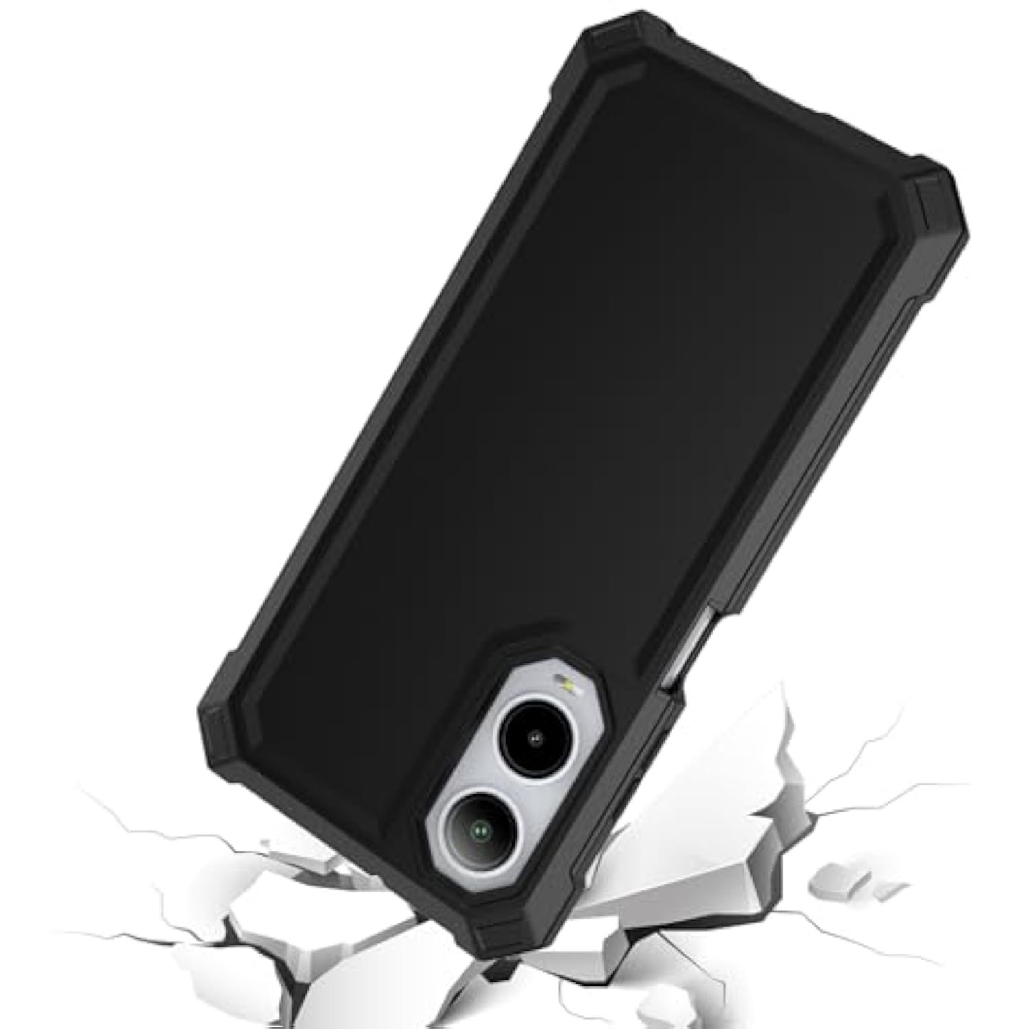 Cricket Icon 6 AT&T Verge Case with Screen Protector Military Grade Black