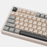 Pmokey Wave 75 Cnc Aluminum Quick Release Tri-Mode Wireless Gaming Keyboard,Qmk/Via Tri-Mode Mechanical Keyboard With 8000Mah Battery,Hot-Swappable With Rgb For Windows/Mac/Pc (Pro Silver)
